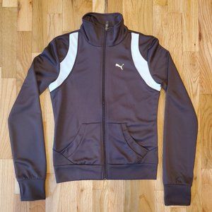 Vintage Puma Track Jacket, Brown, XS